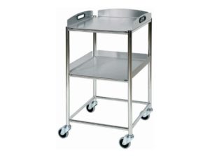 Instrument Trolley with Stainless Steel Trays