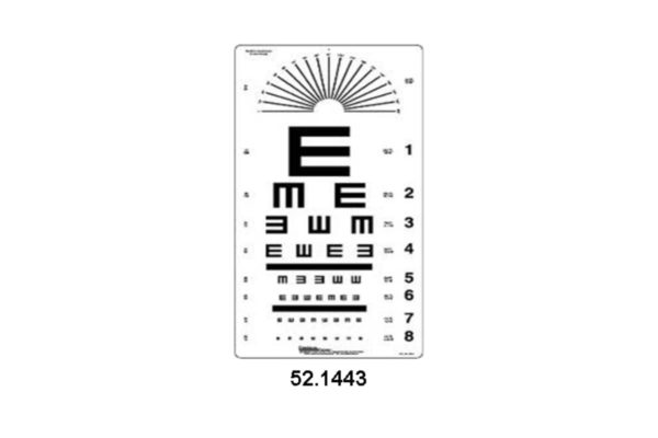 Eye Charts - Tumbling 'E' Chart