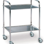 Instrument Trolley With 2 Stainless Steel Shelves